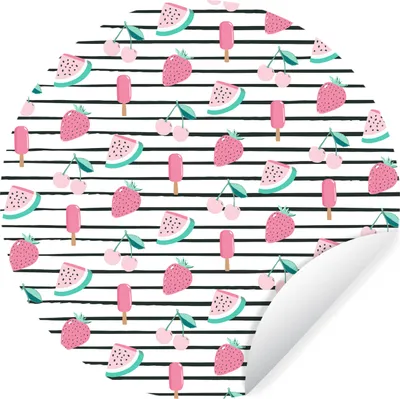 Produktbild von MuchoWow® - Tapetenkreis - Wandbild rund - Schlafzimmerdekoration - Wanddeko - runde Tapete - Kunst für zu Hause