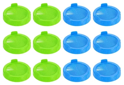 Keimsiebe für Einmachgläser 86 mm, 12 Stück, Kunststoff