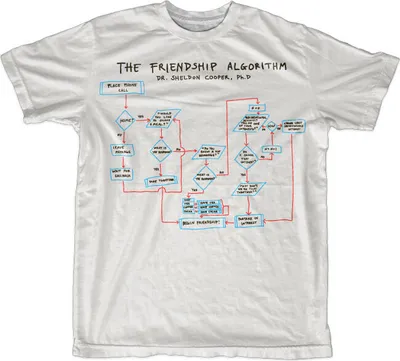 Produktbild von The Friendship Algorithm T-Shirt - Small - White