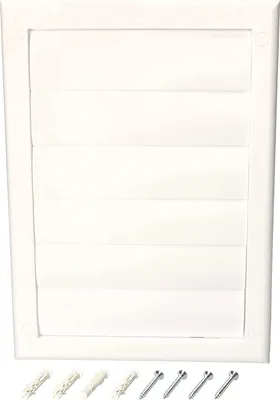Produktbild von KOTARBAU® Lüftungsgitter 140x210 mm Weiß Abdeckhaube mit Verschließbaren Lamellen