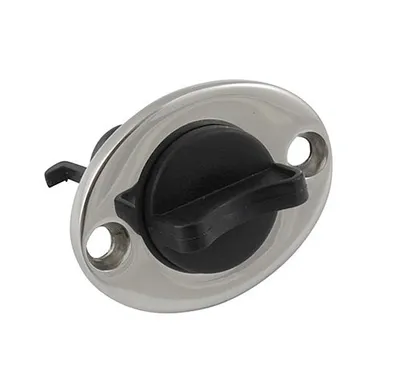 Produktbild von Lenzstopfen, Oval, 51x38mm, Edelstahl A4 / Nylon