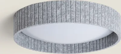 Produktbild von LED Deckeneinbauleuchte 24W Rund Filz Ø500 mm CCT Wählbar Kaptyn Grau