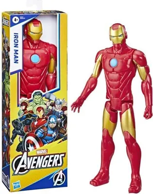 Image de Figurine Iron Man 30 cm, jouet Avengers Titan Hero Series pour enfants a partir de 4 ans, Marvel