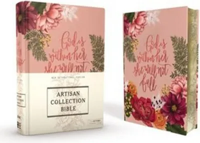 Produktbild von Niv, Artisan Collection Bible, Cloth Over Board, Pink Floral, Designed Edges Under Gilding, Red Letter Edition, Comfort Print