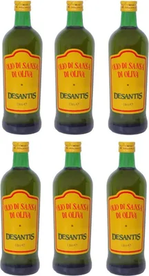 Produktbild von 6x De Santis Olio di Sansa Pomace Olivenöl ideal zum Kochen 1L