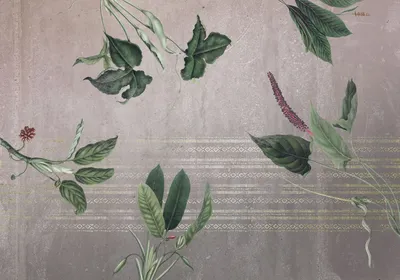 Obrázek produktu pro Sanders & Sanders Leaves Purple Grey and Green Tapety 400 x 280 cm