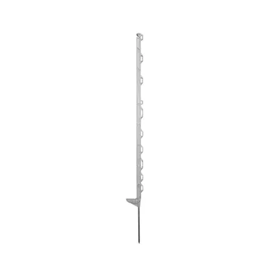 Produktbild von Horizont SMART Kunststoffpfahl, 115cm mit 11 Ösen, weiß - 10 Stück