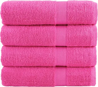 Produktbild von Premium-Duschtücher SOLUND 4 Stk. Rosa 70x140 cm 600 g/m²