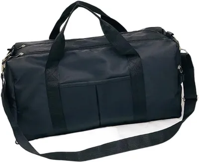 Image de Sac de sport - Sac de voyage pour le week-end - Sac de sport et de fitness - Voyage - Imperméable - Compartiment de séparation - 50 x 29 x 23 cm - Noir