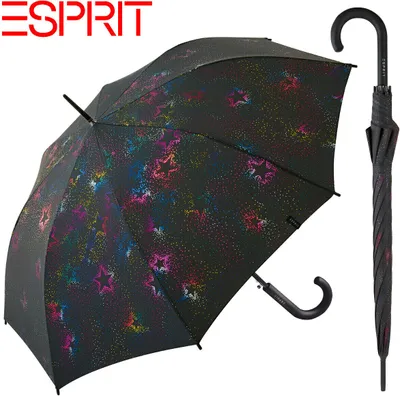 Produktbild von Esprit Regenschirm Stockschirm Schirm mit Automatik starburst multimetallic bunte Sterne