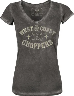 Produktbild von West Coast Choppers Damen T-Shirt Go Fast V Neck