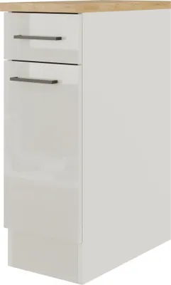 Produktbild von Küchenunterschrank - 30 cm mit Schublade und Drehtür LUND | Lichtgrau