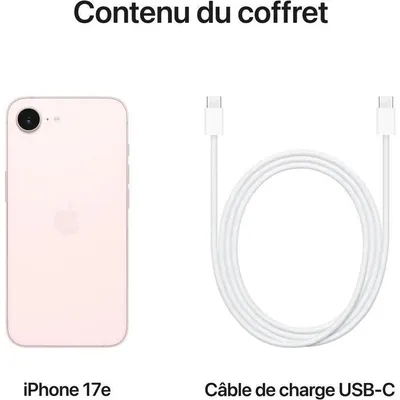 Obrázok produktu pre Apple iPhone 17e , 15,5 cm (6.1"), 2532 x 1170 px, 512 GB, 48 MP, iOS 26, Svetloružová