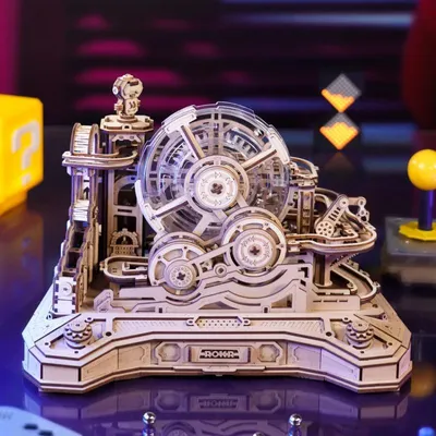 Produktbild von Flippermodell - STC01 - 3D-Holzpuzzle - Bausatz - DIY-Tischspiel - Geschenk - Ab 14 Jahren