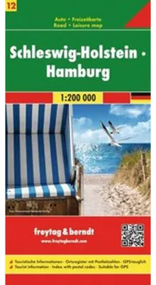 Obrázek produktu pro AK 0218 Šlesvicko-Holštýnsko, Hamburk 1:200 000 / automapa + rekreační mapa