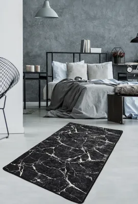 Produktbild von Conceptum Hypnose, Marble- Marble CHL, Bunt, Teppichläufer, 80 x 150 cm, 50% Samtgewebe / 50% Polyester