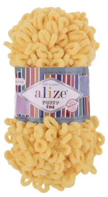 Strickgarn ALIZE Puffy Fine Uni, gelb