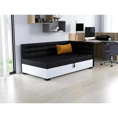 Obrázek produktu pro Jednolůžková postel 90x195 NENCI PLUS 1 - černá / bílá