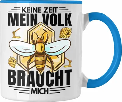 Produktbild von Trendation - Imker Geschenk Tasse Spruch Geschenkidee Bienen Bienenzüchter (Blau)