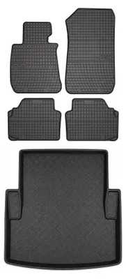 Obrázok produktu pre Gumové autokoberce SolidPRO + vaňa kufra pre: BMW rad 3 E90 2004-2011 sedan 5 ks