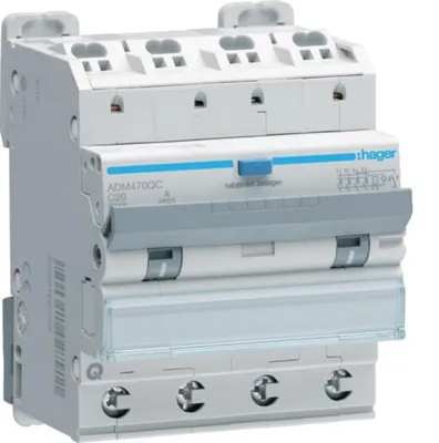 Obrázek produktu pro Hager ADM470QC jistič RCD 4P6kA C20A 30mA TypA