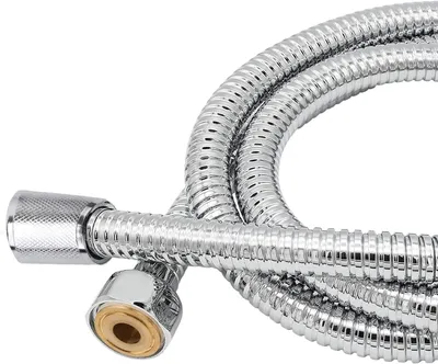 Imagen del producto de Manguera de acero inoxidable para ducha, 2 metros, conexión G1/2", flexible