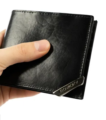 Obrázek produktu pro Rovicky pánská peněženka z přírodní kůže hnědá RFID 11,5 cm