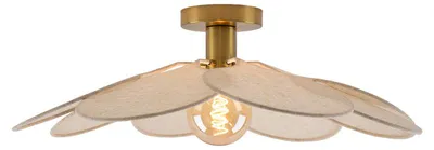 Produktbild von Olucia – NENA – Deckenleuchte – Beige / Messing