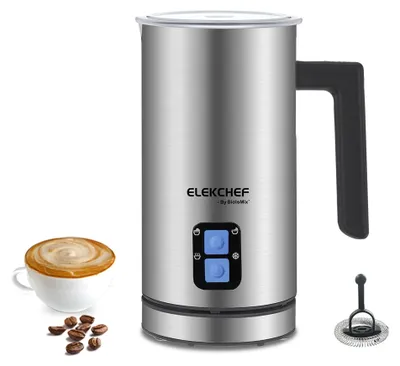Produktbild von Automatischer Milchaufschäumer & Milchwärmer - MF600 Upgrade - 4‑in‑1 heiß/kalt - Latte & Cappuccino - 3700 U/min - 220–240 V EU‑Stecker - 750 W