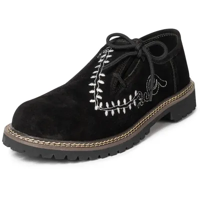 Immagine prodotto di PAULGOS scarpe tradizionali in vera pelle Haferl scarpe Haferl ricamo in 4 colori dimensioni 39-47