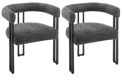 Productafbeelding van Eetkamerstoelen - Eetstoelen - Keukenstoelen - 2 Stuks - Moderne Stijl - Ergonomische - met Rugleuning