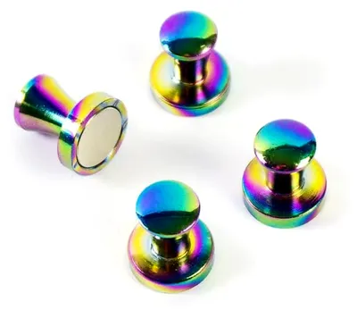 Produktbild von Mini-MAX Magnetset 4er Rainbow, Neodym, besonders stark