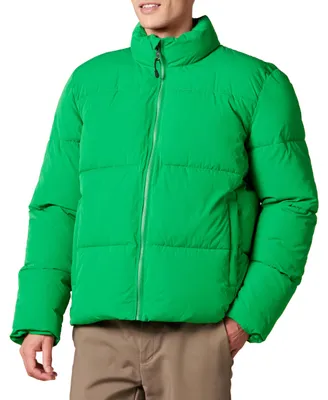 Immagine prodotto di A. Cappotto imbottito pesante da uomo, con colletto alto (disponibile in taglie forti)