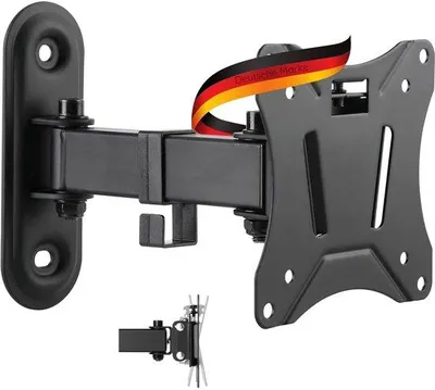 Produktbild von Drehbarer Wandhalter für 13-29 Zoll Bildschirme, Aluminium, schwarz, 25 kg