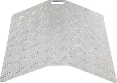 Zdjęcie produktu dla Rampa progowa Clanmacy z aluminium, długość 60 cm, rampa dla wózków inwalidzkich, przenośna rampa progowa, nośność 270 kg, z uchwytami