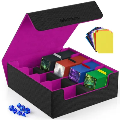 Produktbild von Sammelkarten Aufbewahrungsbox für 2400+ Karten - Inklusive 10 Karten-Trenner