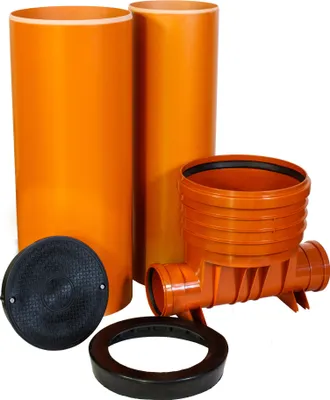 Produktbild von ScarMaxx Schachtsystem Set - H210cm, B62,5cm - 2x DN160 - Ohne Reduzierung