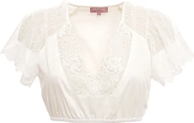 Produktbild von KRÜGER Dirndlbluse TINEA aus 100% Baumwolle mit aufwendigen Spitzendetails