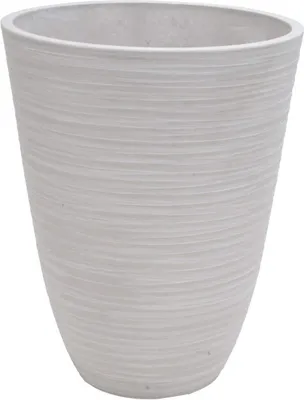 Immagine prodotto di Milani Home - Vaso Per Piante Da Esterno Interno Di Design In Fibra Sintetica Resistente - Bianco