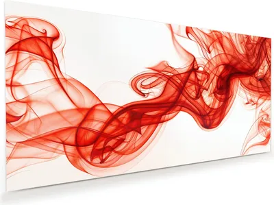 Produktbild von Glasbild 120x60cm in XXL für Wohnzimmer, Schlafzimmer Motiv Abstrakter Rauch