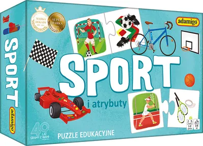 Immagine prodotto di ADAMIGO Puzzle educativo Sport e attributi 07776