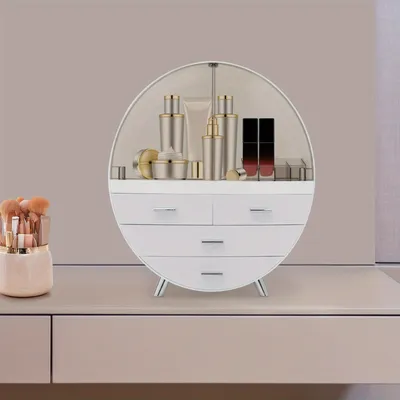 Image de Organisateur de cosmétiques - Rangement pour maquillage - Organisateur de beauté - Rangement pour table de maquillage