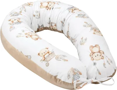 Produktbild von Boho Bears & Cappuccino Soft Velvet V-förmige Kissen