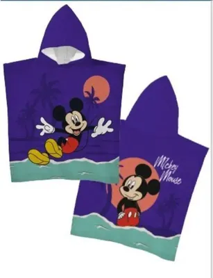 Produktbild von Mickey Mouse Poncho 55 x 110 cm - Polyester