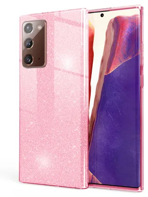 Obrázek produktu pro NALIA Glitter pouzdro na mobilní telefon pro Samsung Galaxy Note 20, zadní kryt Rhinestone Diamond Pink