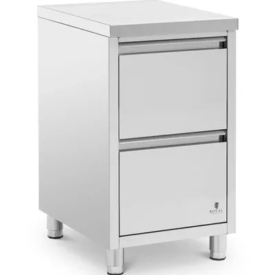 Zdjęcie produktu dla Szafka gastronomiczna wolnostojąca 2 szuflady STAL 50 x 60 x 87 cm