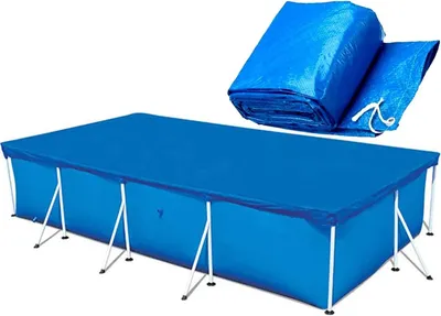 Obrázok produktu pre Krycia plachta okrúhla 244 cm, vodotesná, PE plachta, so šnúrkami, pre bazén