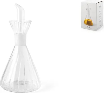 Produktbild von Torsè Ölflasche aus transparentem Borosilikatglas, 500 ml.