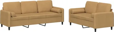 Produktbild von VidaXL 3202041, Braun, Schaum, Metall, Polyester, Polywood, Textil, 198 cm, 77 cm, 80 cm