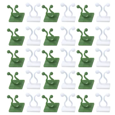 Produktbild von Pflanzen-Wand-Kletter-Clips, grüne Ranken-Clips, unsichtbare Pflanzen-Clips, Pflanzen-Wand-Clips, Ranken-Haken für Gartenarbeit,M
